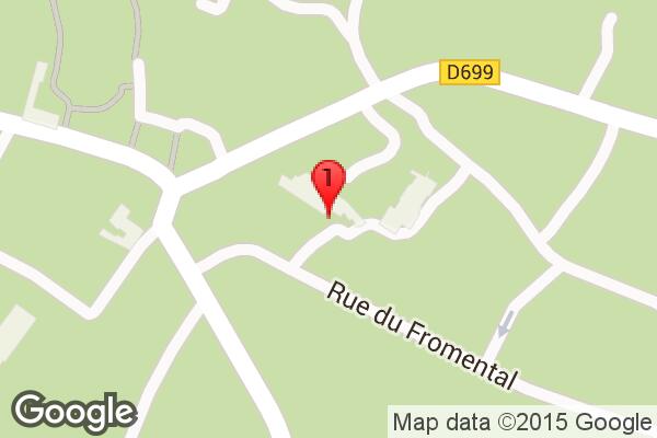 Google Map of Maison de retraite DINS LOU PELOU,3 Rue du Fromental, 87150 Cussac